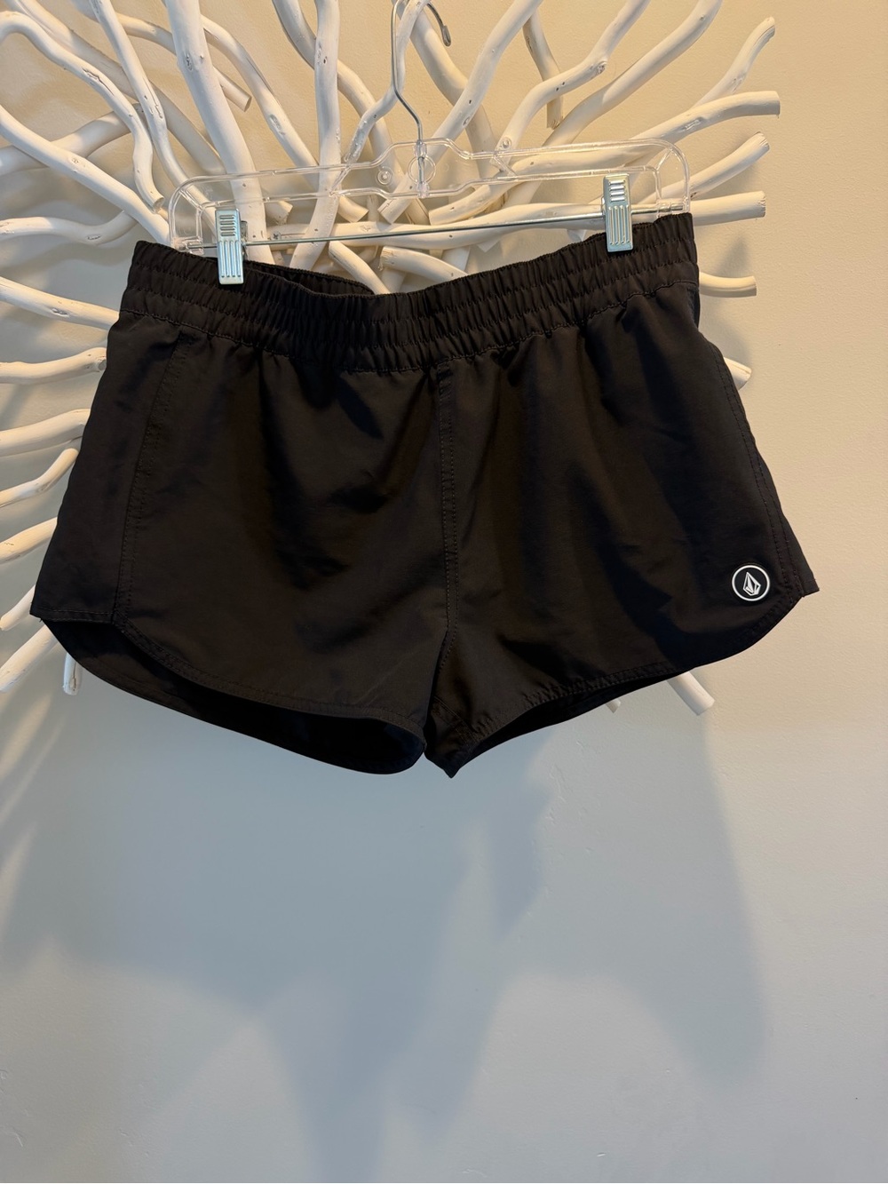 Volcom Women's Black Board Shorts Pull-On Shorts